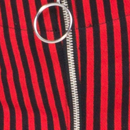 Jolim Trouser in Mini Stripe Red and Black