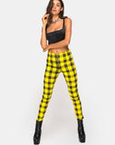 Jolim Tapered Trouser in Winter Plaid Yellow