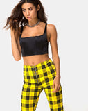 Jolim Tapered Trouser in Winter Plaid Yellow