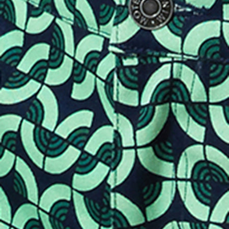 Jopan Trouser in Retro Tile Green