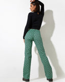 image of Jopan Trouser in Retro Tile Green