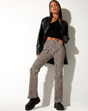 Image of Jopan Flare Trouser in Optic Polka