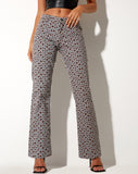 Image of Jopan Flare Trouser in Retro Tile