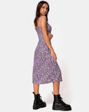 Jova Midi Dress in Lilac Blossom