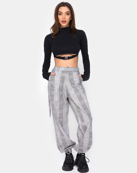 Dastan Trousers in Small Dogtooth