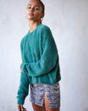 Image of Margo Jumper in Knit Forest Green