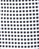 Junice Dress in Gingham Ivory Black