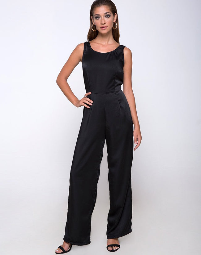 Kaios Cutout Jumpsuit in Black