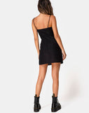 Kaira Slip Dress in Black