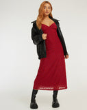 image of Kalana Maxi Dress in Red Flock Mesh