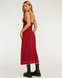 image of Kalana Maxi Dress in Red Flock Mesh