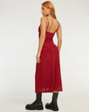 image of Kalana Maxi Dress in Red Flock Mesh