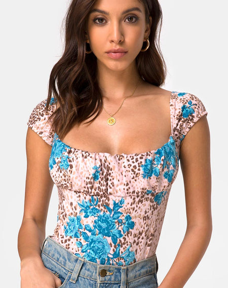 Jella Bodice in Cornflower Blue