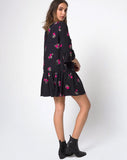 Kamryn Dress in Grunge Rose