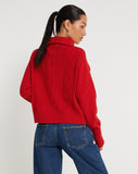 image of Kamuja Knitted Jumper in Red