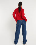 image of Kamuja Knitted Jumper in Red