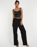 image of Kanaya Top in Satin Black