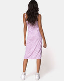 Kaoya Midi Dress in Ditsy Rose Lilac