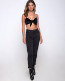 Kasen Bralet in Velvet Black