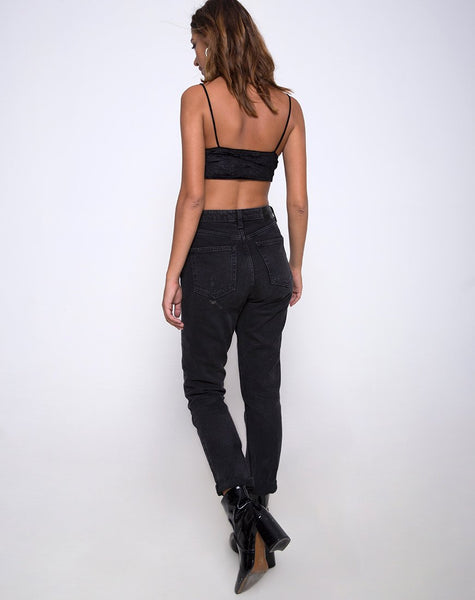 Kasen Bralet in Velvet Black