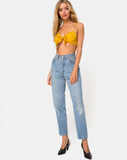 Kasen Bralet in Satin Mustard