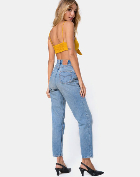 Kasen Bralet in Satin Mustard