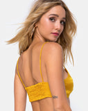 Kasen Bralet in Satin Mustard