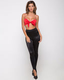 Kasen Bralet in Satin Red