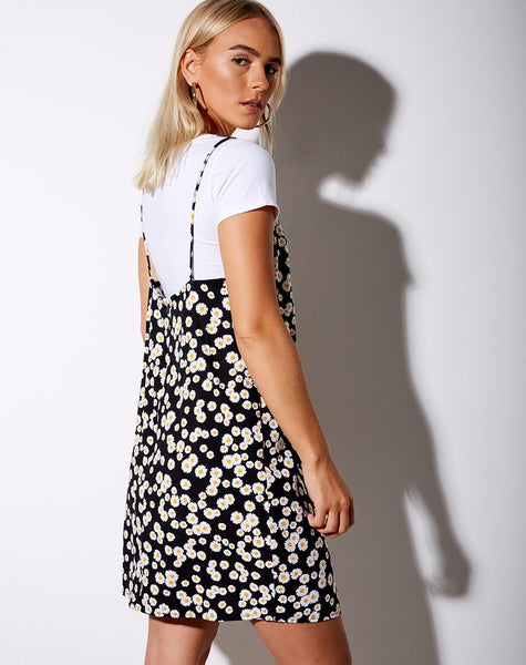 Katya Dress in Mini Daisy Black