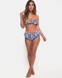 Kaulana Bikini Top in Illuminated Floral