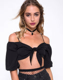 Kavon Crop Top in Black