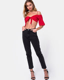 Kavon Crop Top in Red