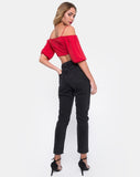 Kavon Crop Top in Red