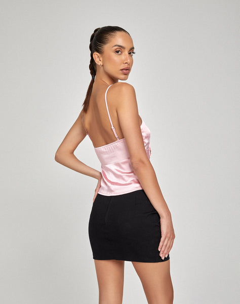 image of Kayana Cami Top in Satin Pink