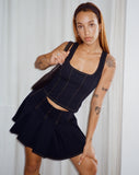 image of Kayaso Corset Top in Navy