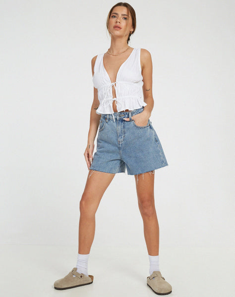 image of Kayson Crop Top in White