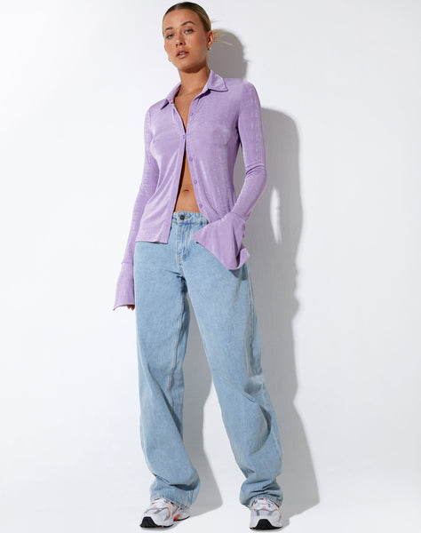 IMAGE OF Keani Shirt in Crepe Lavender