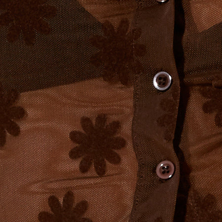 Kella Shirt in Brown Flock Daisy