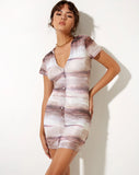 Image of Avayi Mini Dress in Abstract Animal Mesh