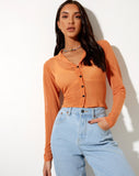 Kelly Shirt in Mesh Orange