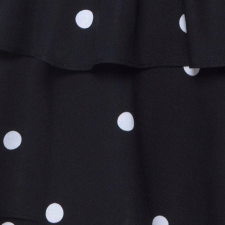 Kepsibelle Dress in Black and White Polkadot