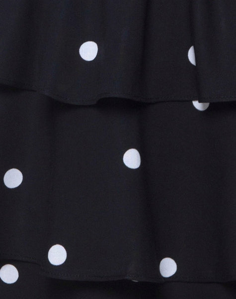 Kepsibelle Dress in Black and White Polkadot