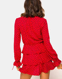 Kepsibelle Dress in Mini Diana Dot Red and Black