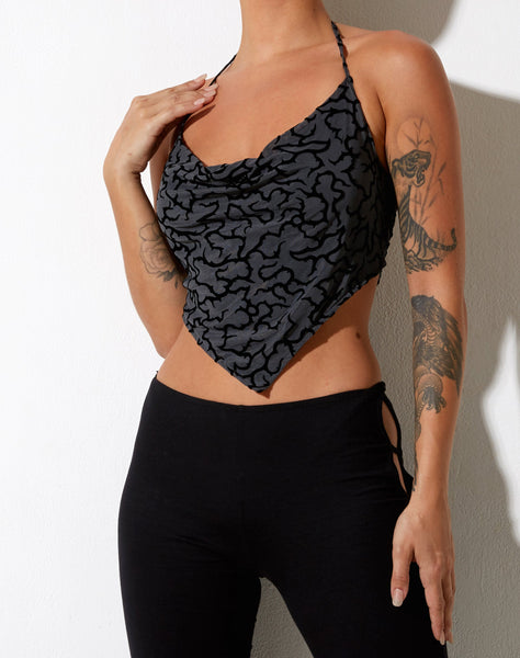 Image of Ketia Crop Top in Tribal Flock