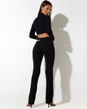 Image of Kharisma Trouser in Rib Black