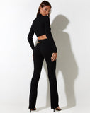 Image of Kharisma Trouser in Rib Black