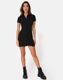 Kia Dress in Black Rib