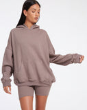 image of Oversize Hoodie in Fleece Antler