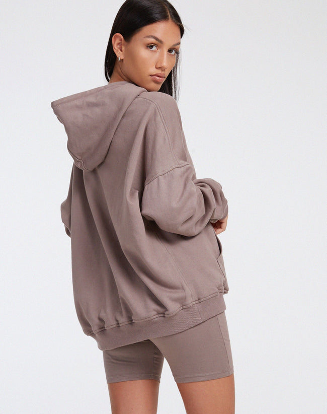 image of Oversize Hoodie in Fleece Antler