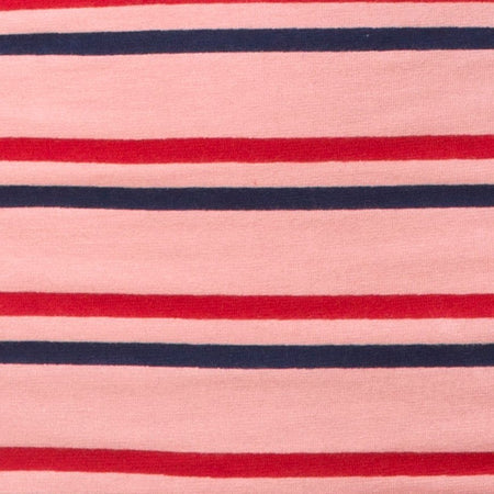 Kimmy Skirt in 70's Stripe Pink Horizontal